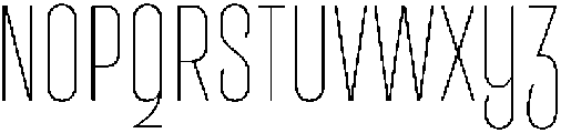 Entrofly Thin ttf (100) Font UPPERCASE