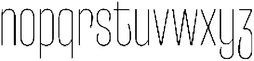 Entrofly Thin ttf (100) Font LOWERCASE