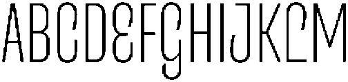 Entrofly UltraLight ttf (300) Font UPPERCASE