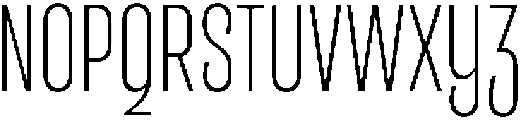 Entrofly UltraLight ttf (300) Font UPPERCASE