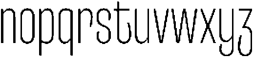 Entrofly UltraLight ttf (300) Font LOWERCASE