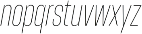 Entropia Thin Italic otf (100) Font LOWERCASE