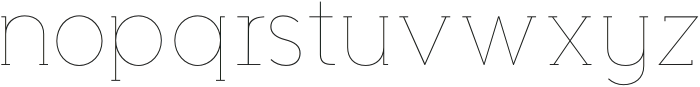 Enwicken Typeface Thin otf (100) Font LOWERCASE