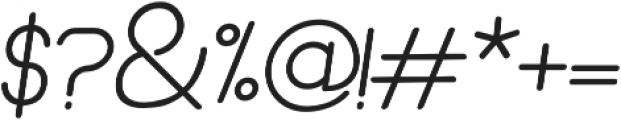 enma Semi Bold Italic otf (600) Font OTHER CHARS