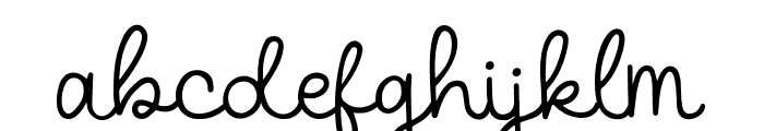 AGlio Olio Font LOWERCASE