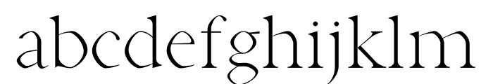 Aara Light Font LOWERCASE