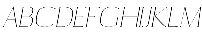 Abril Thin Italic Font UPPERCASE