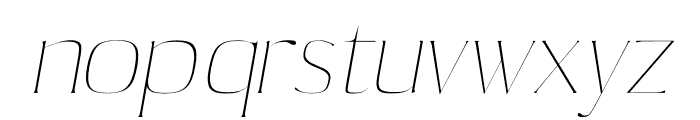 Abril Thin Italic Font LOWERCASE