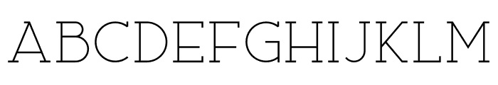 Ace Serif ExtraLight Font LOWERCASE