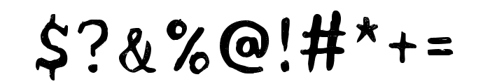 Acrylic Hand Serif Regular Font OTHER CHARS