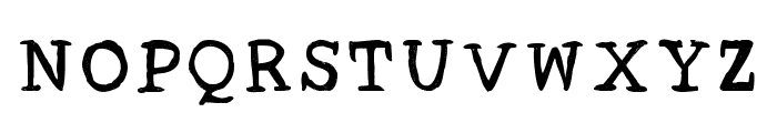 Acrylic Hand Serif Regular Font UPPERCASE