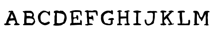 Acrylic Hand Serif Regular Font LOWERCASE