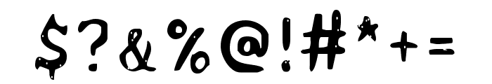 Acrylic Hand Serif SVG Regular Font OTHER CHARS