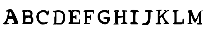 Acrylic Hand Serif SVG Regular Font UPPERCASE