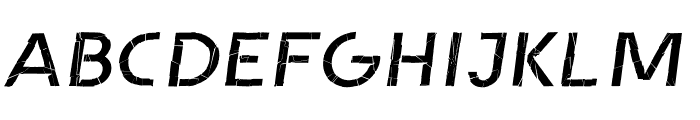 Adrasta Shattered Oblique Font LOWERCASE