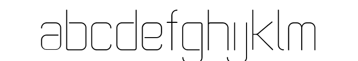 Aeroflight-Light Font LOWERCASE
