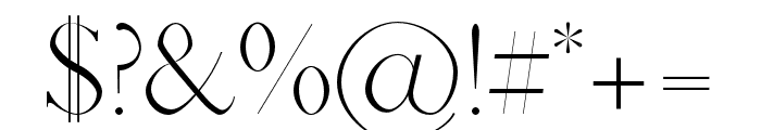 Afrah-Light Font OTHER CHARS