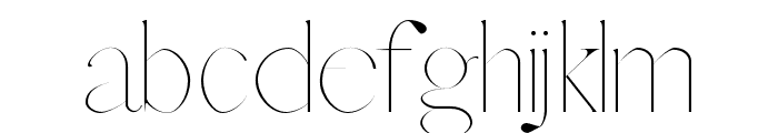 Afrah-Thin Font LOWERCASE