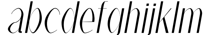 Alex Medium Italic Font LOWERCASE