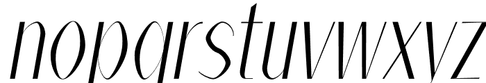 Alex Medium Italic Font LOWERCASE