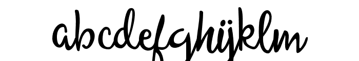 Allessa Script Regular Font LOWERCASE