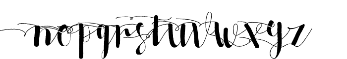 Allia Alt Two Font LOWERCASE