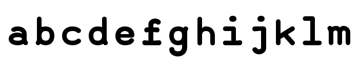 AlmaMono-Heavy Font LOWERCASE