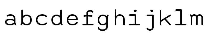 AlmaMono-Regular Font LOWERCASE