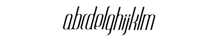 Alt Yokori Italic Font LOWERCASE