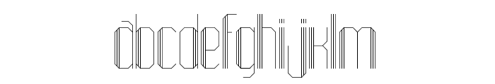 AltExlineLight Font LOWERCASE