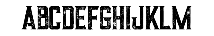 Alter Bold Grunge Font LOWERCASE