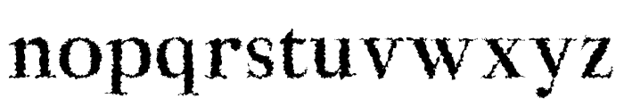 Aludra Distorted Font LOWERCASE