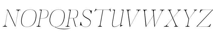 Aludra Thin Italic Font UPPERCASE