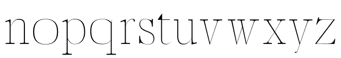 Aludra Thin Font LOWERCASE