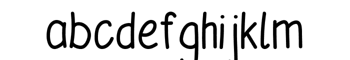 Amber Hand Font LOWERCASE