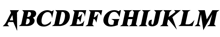 American Frights Italic Font UPPERCASE