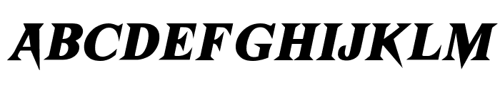 American Frights Italic Font LOWERCASE