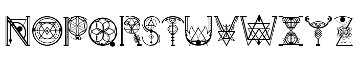 Ancient Geometry Font UPPERCASE