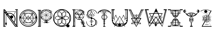 Ancient Geometry Font LOWERCASE