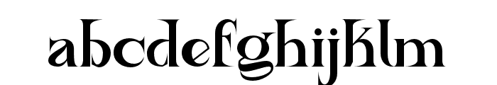 AncientZurich-Regular Font LOWERCASE