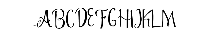Angelia Script Regular Font UPPERCASE