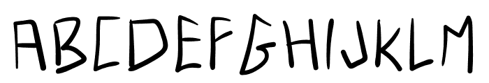 Angry Typens Font LOWERCASE