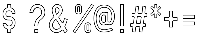 Antone-Outline Font OTHER CHARS