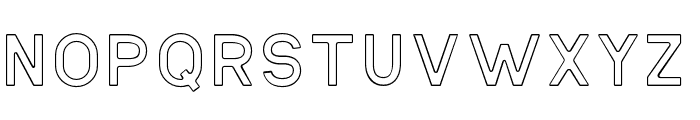 Antone-Outline Font LOWERCASE