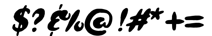 Applejack Italic Font OTHER CHARS