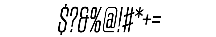 Argon Italic Font OTHER CHARS