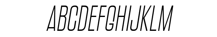 Argon Light Italic Font LOWERCASE