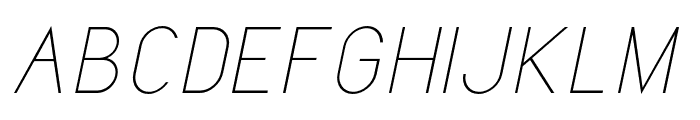 ArikLightItalic Font UPPERCASE