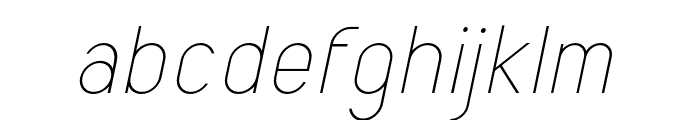 ArikLightItalic Font LOWERCASE