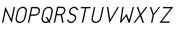 ArikRegularItalic Font UPPERCASE